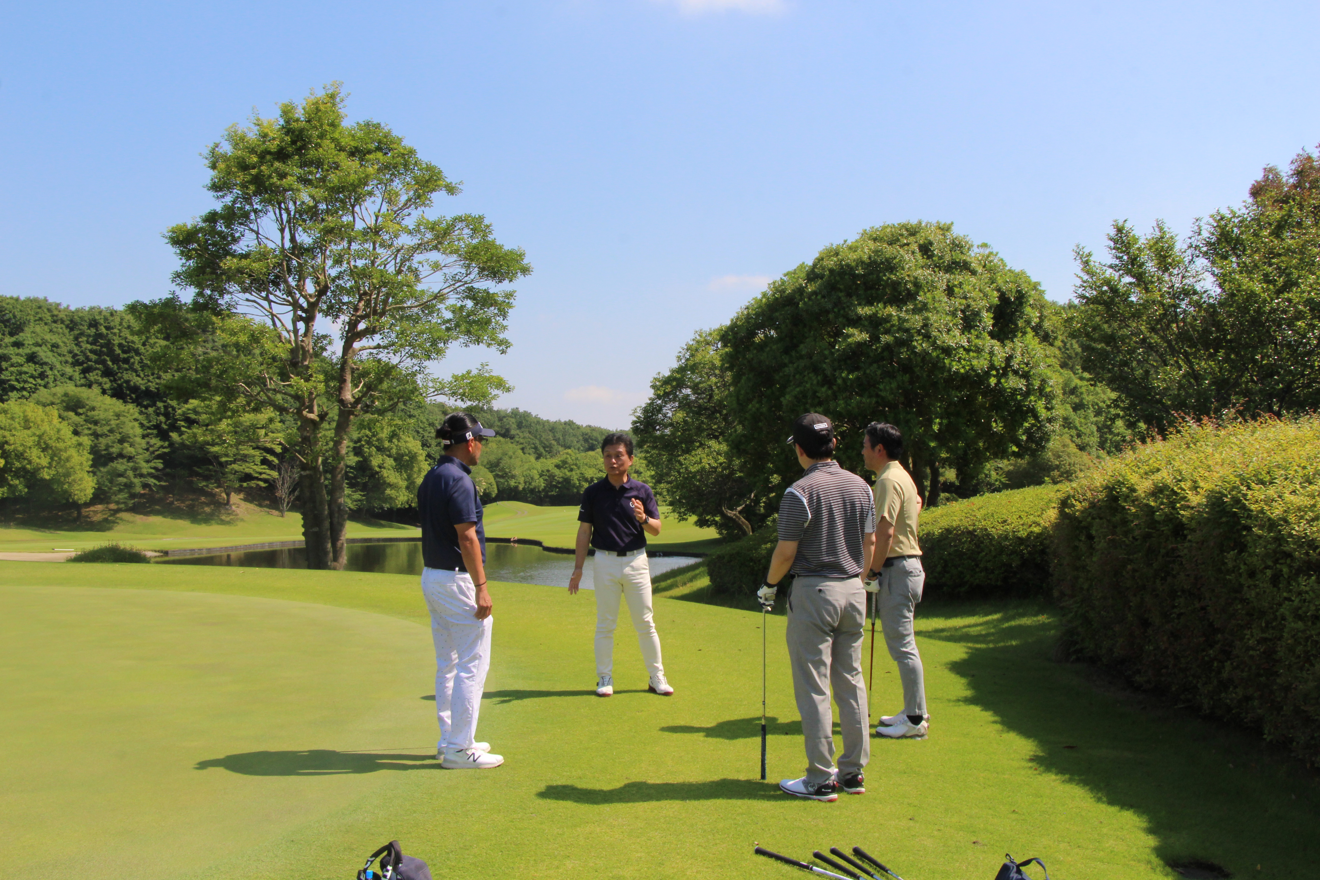 秋のコース風景
